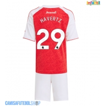 Camisa de time de futebol Arsenal Kai Havertz #29 Replicas 1º Equipamento Infantil 2025-26 Manga Curta (+ Calças curtas)